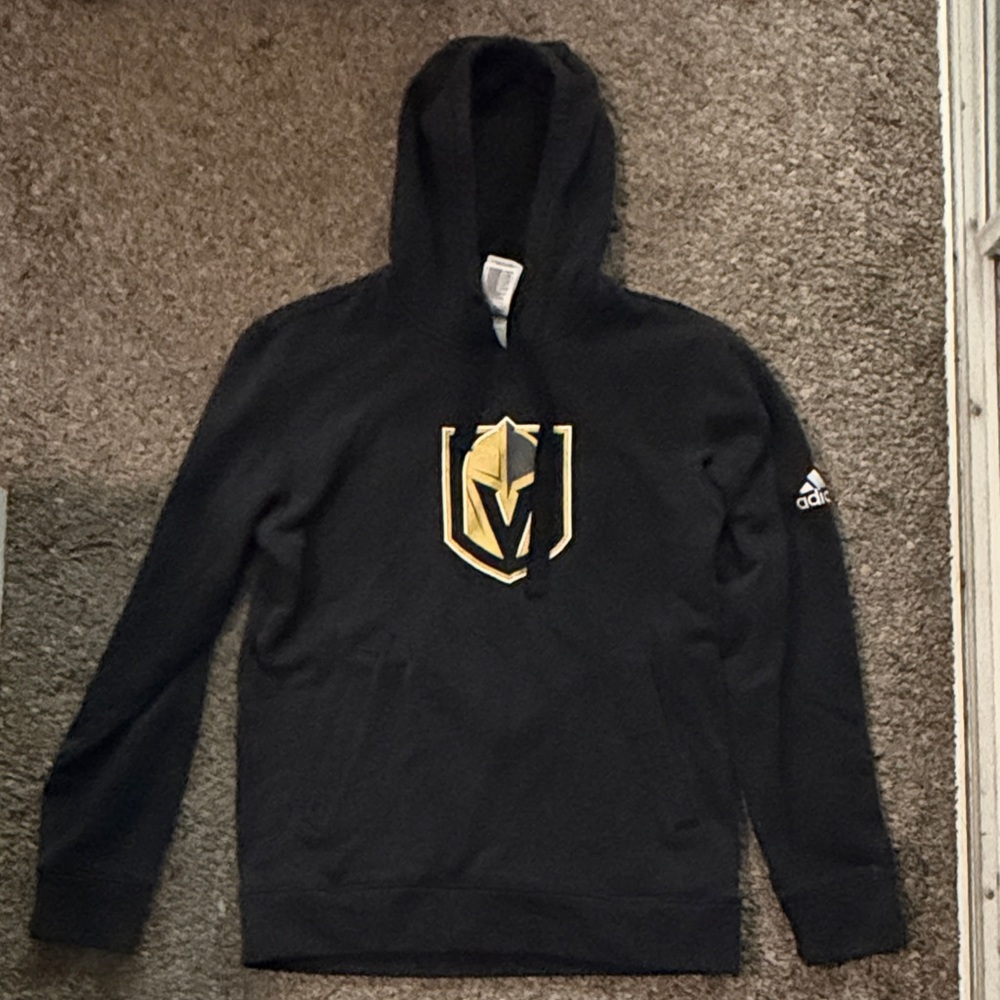 Adidas Black Hoodie with Golden knights logo